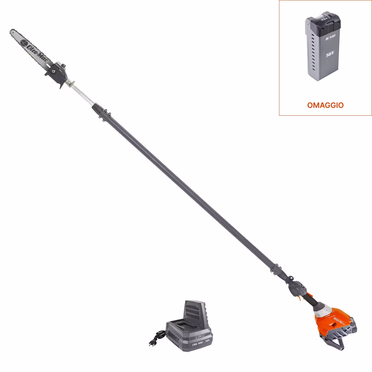 Oleo-Mac Ppxi 530 Con Batteria Bi 540 E Caricabatterie Crg 520 - Potatori